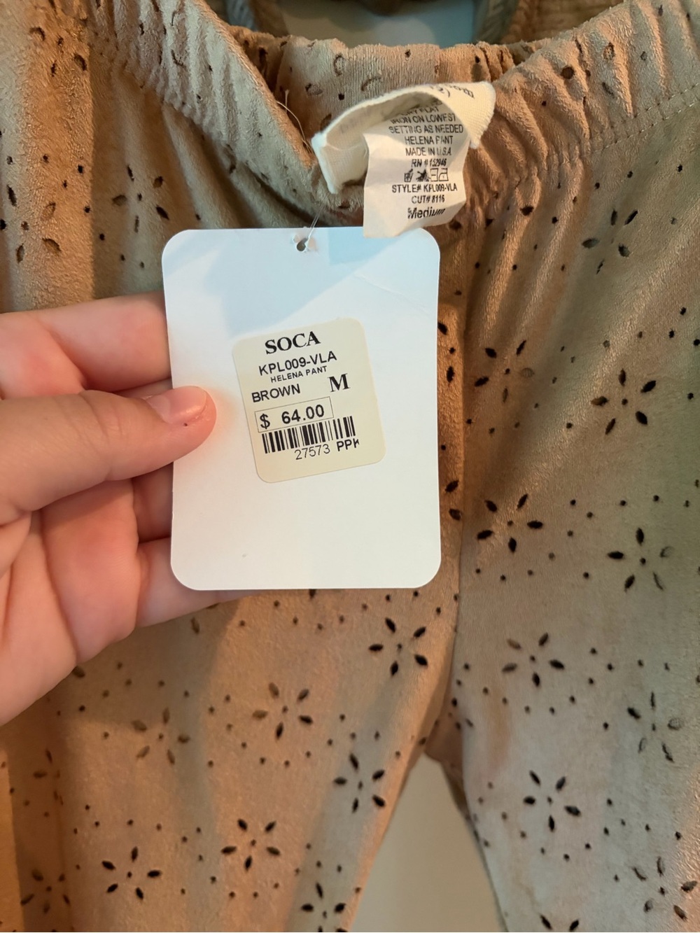 Girls Soca Soft Brown Flared Leg Pants NWT - Picture 3 of 7